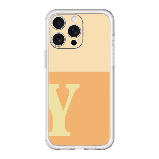 スリムプロテクションプレミアムケース［ オリジナル - initial two tone - Y orange ］