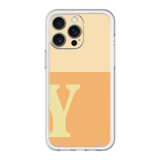 スリムプロテクションプレミアムケース［ オリジナル - initial two tone - Y orange ］