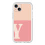 スリムプロテクションプレミアムケース［ オリジナル - initial two tone - Y pink ］
