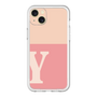 スリムプロテクションプレミアムケース［ オリジナル - initial two tone - Y pink ］