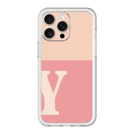 スリムプロテクションプレミアムケース［ オリジナル - initial two tone - Y pink ］