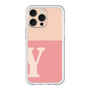 スリムプロテクションプレミアムケース［ オリジナル - initial two tone - Y pink ］