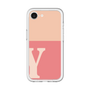 スリムプロテクションプレミアムケース［ オリジナル - initial two tone - Y pink ］