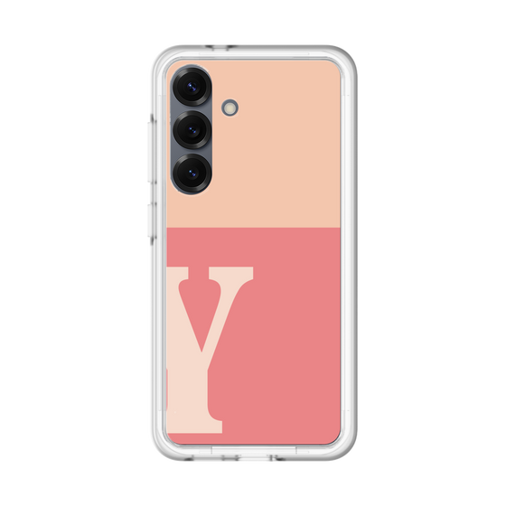 スリムプロテクションプレミアムケース［ オリジナル - initial two tone - Y pink ］
