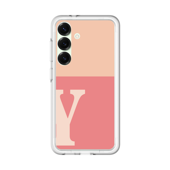 スリムプロテクションプレミアムケース［ オリジナル - initial two tone - Y pink ］