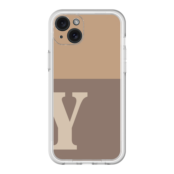 スリムプロテクションプレミアムケース［ オリジナル - initial two tone - Y brown ］