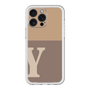 スリムプロテクションプレミアムケース［ オリジナル - initial two tone - Y brown ］