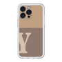 スリムプロテクションプレミアムケース［ オリジナル - initial two tone - Y brown ］