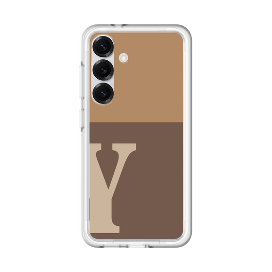 スリムプロテクションプレミアムケース［ オリジナル - initial two tone - Y brown ］