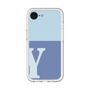 スリムプロテクションプレミアムケース［ オリジナル - initial two tone - Y blue ］