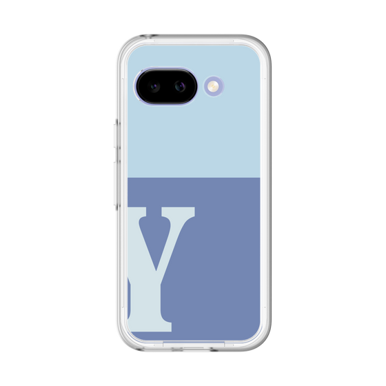 スリムプロテクションプレミアムケース［ オリジナル - initial two tone - Y blue ］