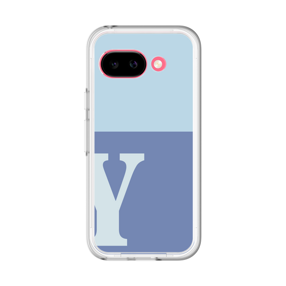 スリムプロテクションプレミアムケース［ オリジナル - initial two tone - Y blue ］