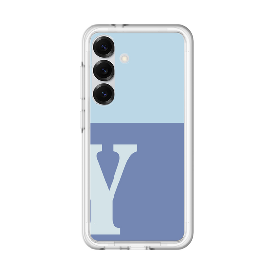 スリムプロテクションプレミアムケース［ オリジナル - initial two tone - Y blue ］