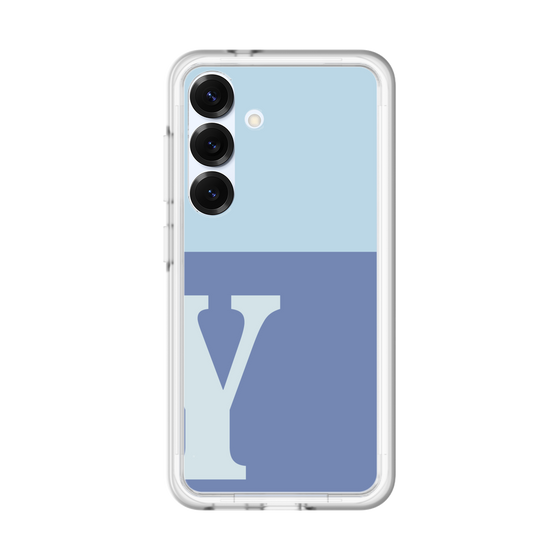 スリムプロテクションプレミアムケース［ オリジナル - initial two tone - Y blue ］