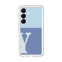 スリムプロテクションプレミアムケース［ オリジナル - initial two tone - Y blue ］