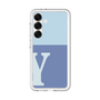 スリムプロテクションプレミアムケース［ オリジナル - initial two tone - Y blue ］