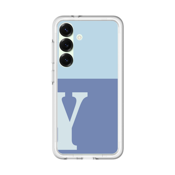 スリムプロテクションプレミアムケース［ オリジナル - initial two tone - Y blue ］