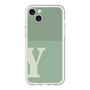 スリムプロテクションプレミアムケース［ オリジナル - initial two tone - Y green ］