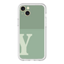 スリムプロテクションプレミアムケース［ オリジナル - initial two tone - Y green ］