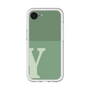 スリムプロテクションプレミアムケース［ オリジナル - initial two tone - Y green ］