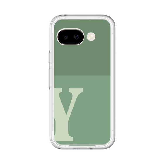 スリムプロテクションプレミアムケース［ オリジナル - initial two tone - Y green ］