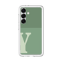 スリムプロテクションプレミアムケース［ オリジナル - initial two tone - Y green ］