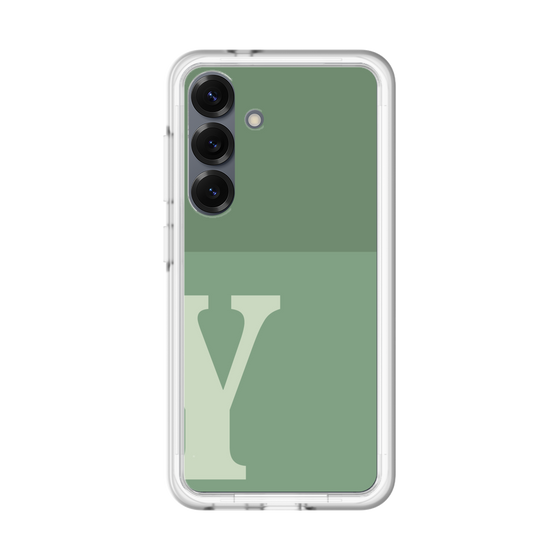 スリムプロテクションプレミアムケース［ オリジナル - initial two tone - Y green ］