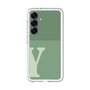 スリムプロテクションプレミアムケース［ オリジナル - initial two tone - Y green ］