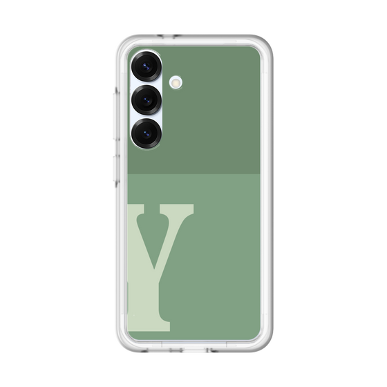 スリムプロテクションプレミアムケース［ オリジナル - initial two tone - Y green ］