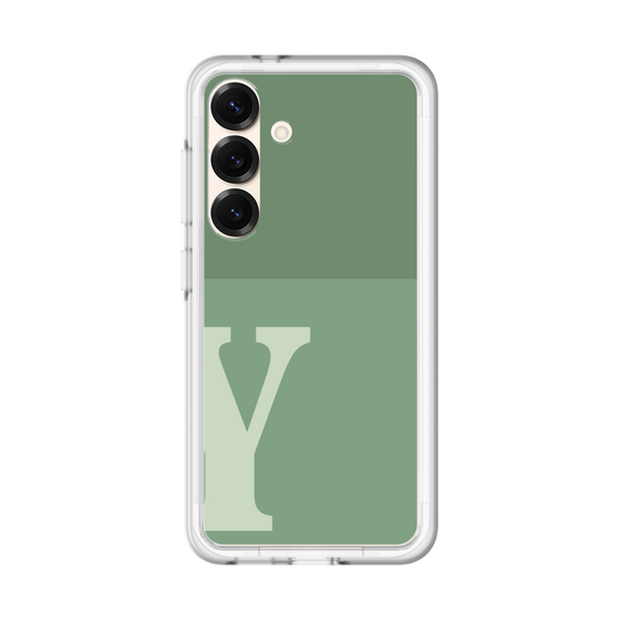 スリムプロテクションプレミアムケース［ オリジナル - initial two tone - Y green ］