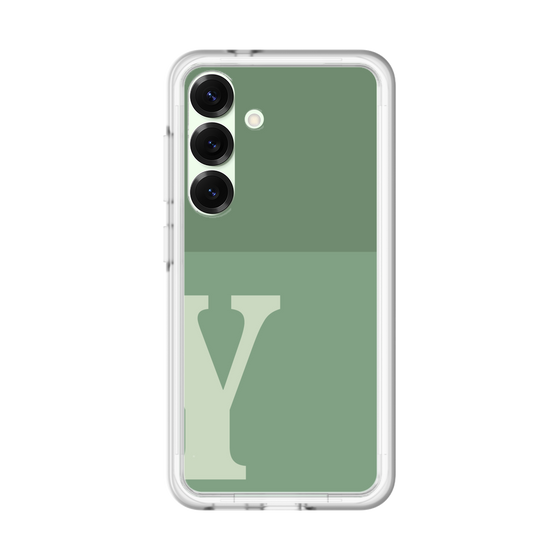 スリムプロテクションプレミアムケース［ オリジナル - initial two tone - Y green ］