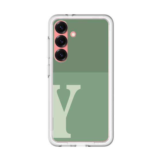 スリムプロテクションプレミアムケース［ オリジナル - initial two tone - Y green ］