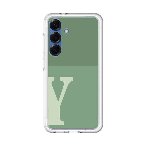 スリムプロテクションプレミアムケース［ オリジナル - initial two tone - Y green ］