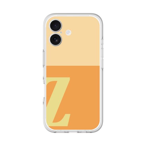 スリムプロテクションプレミアムケース［ オリジナル - initial two tone - Z orange ］