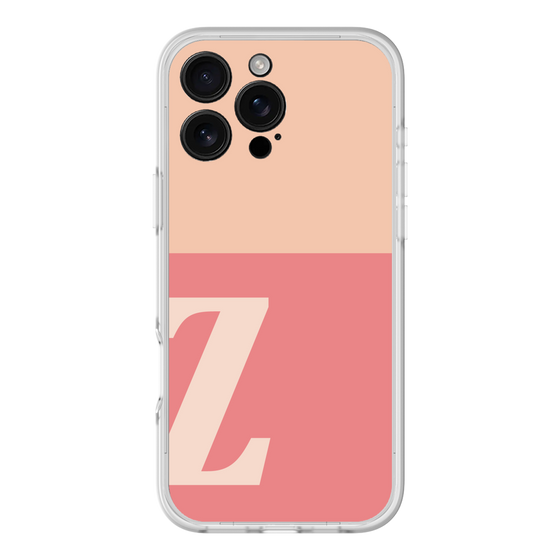 スリムプロテクションプレミアムケース［ オリジナル - initial two tone - Z pink ］