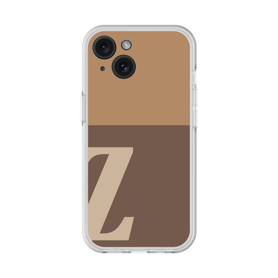 スリムプロテクションプレミアムケース［ オリジナル - initial two tone - Z brown ］