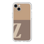 スリムプロテクションプレミアムケース［ オリジナル - initial two tone - Z brown ］