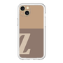 スリムプロテクションプレミアムケース［ オリジナル - initial two tone - Z brown ］