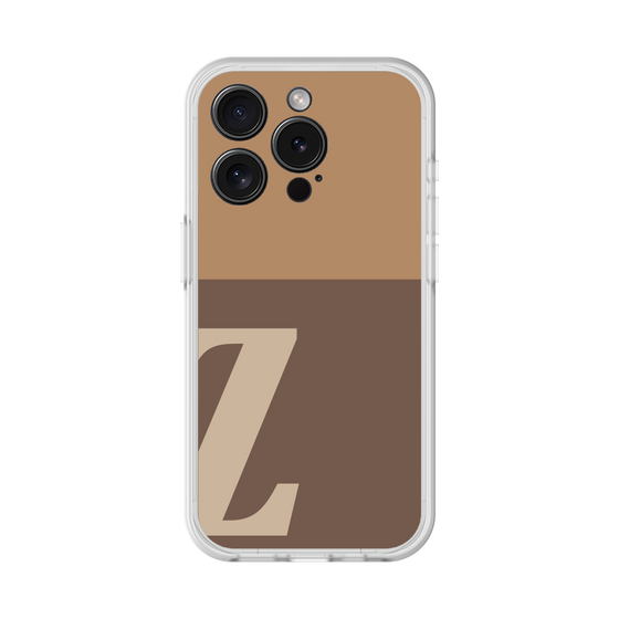 スリムプロテクションプレミアムケース［ オリジナル - initial two tone - Z brown ］