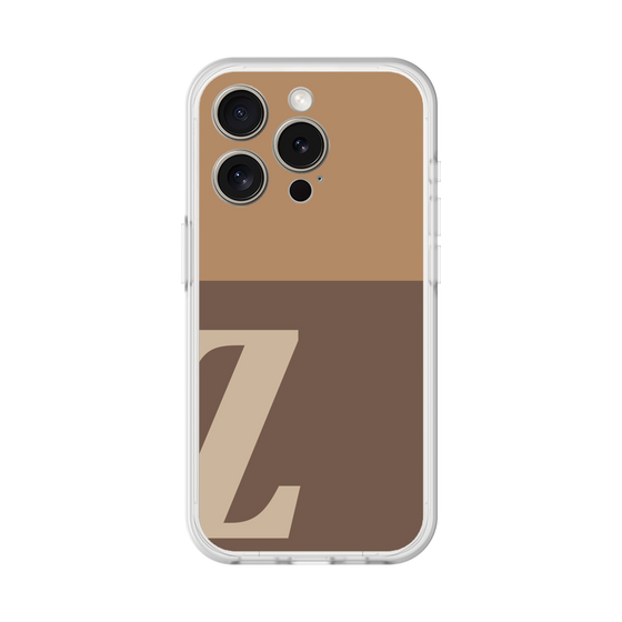 スリムプロテクションプレミアムケース［ オリジナル - initial two tone - Z brown ］