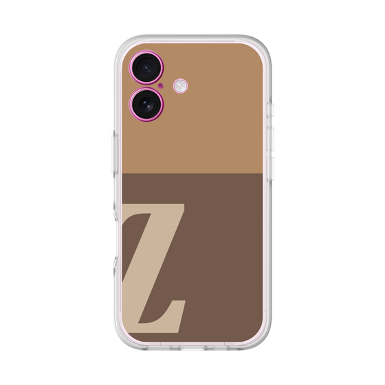 スリムプロテクションプレミアムケース［ オリジナル - initial two tone - Z brown ］