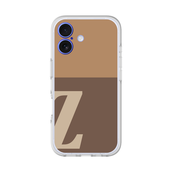 スリムプロテクションプレミアムケース［ オリジナル - initial two tone - Z brown ］