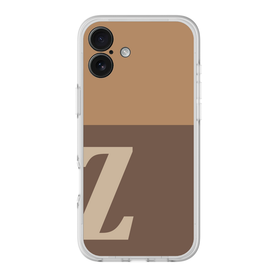 スリムプロテクションプレミアムケース［ オリジナル - initial two tone - Z brown ］