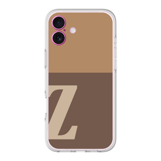 スリムプロテクションプレミアムケース［ オリジナル - initial two tone - Z brown ］