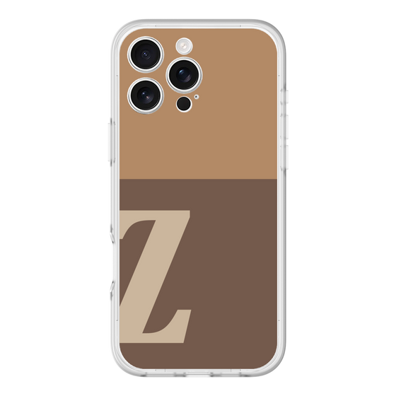 スリムプロテクションプレミアムケース［ オリジナル - initial two tone - Z brown ］