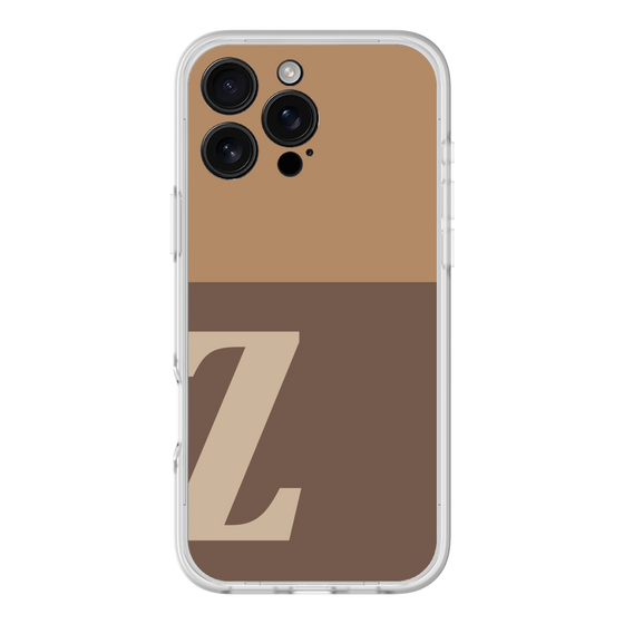 スリムプロテクションプレミアムケース［ オリジナル - initial two tone - Z brown ］