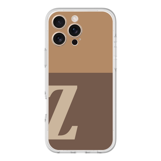 スリムプロテクションプレミアムケース［ オリジナル - initial two tone - Z brown ］