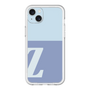 スリムプロテクションプレミアムケース［ オリジナル - initial two tone - Z blue ］