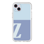 スリムプロテクションプレミアムケース［ オリジナル - initial two tone - Z blue ］