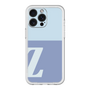 スリムプロテクションプレミアムケース［ オリジナル - initial two tone - Z blue ］